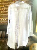 Long-sleeved casual wear White shirt